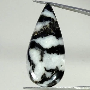 28.40 Cts Natural Buffalo Turquoise Gemstone Pear Top Quality Cabochon 17X37X5MM - Picture 1 of 6