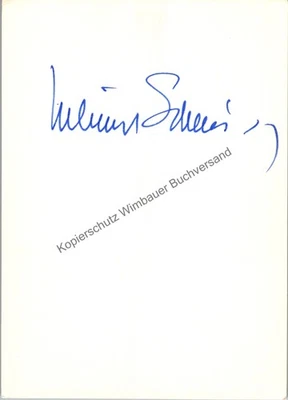 Original Autogramm Helmut Schmidt Bundeskanzler /// Autogramm Autograph s 337337 - Bild 1 von 2