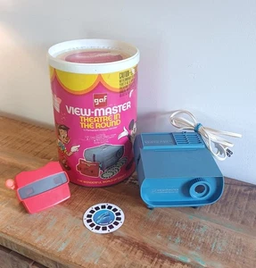 Vintage GAF View Master Theater In der Runde Disney Projektor Betrachter Kanister 1 Rolle - Bild 1 von 24