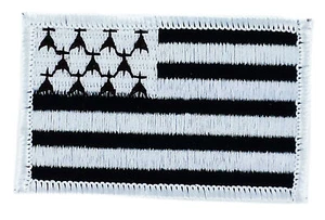 FLAGGE PATCH PATCH PATCH BRETAGNE FRANKREICH FRANZÖSISCH BRITAIN BÜGELBILD BESTICKT WELT - Bild 1 von 1