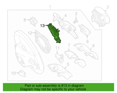 Mercedes Benz GLE63 AMG GLE550e 400 350 2016-2019 Horn Contact Ring 0994641100 — 第 1/3 张图片