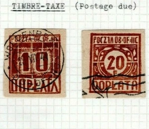 POLAND WW2 *POW Camp Post* LOCAL Postage Dues{2} WOLDENBERG Oflag 11c Page EP653 - Picture 1 of 3