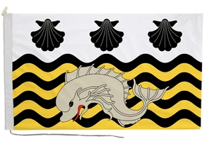 Poole Flag with Rope and Toggle - Handmade in the UK - Imagen 1 de 8