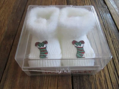 Calcetines botines vintage '90 Gold Bug bebé recién nacido-3 meses Medias de Navidad Foto 1 de 4