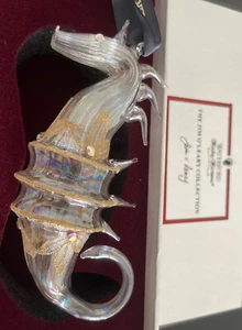 WATERFORD LARGE SEAHORSE JIM O'LEARY COLLECTION LIMITED ED GOLD OPTIC NIB RARE - Picture 1 of 3