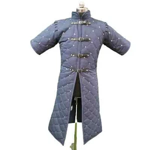 Detachable Gambeson , Medieval Long Gambeson , Thick Padded Costume for Event. - Picture 1 of 5