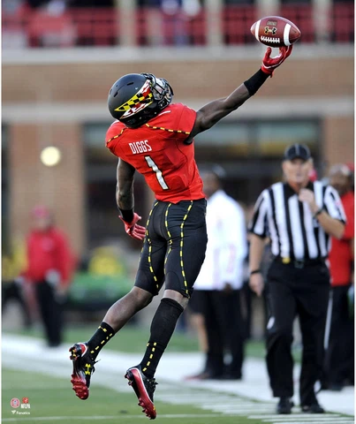 Stefon Diggs Maryland Terrapins Unsigned Catching Photograph Cover