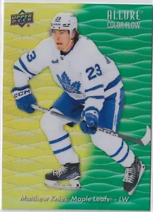 Matthew Knies 2023-24 Upper Deck Allure Color Flow Yellow Green CF-2 - Picture 1 of 2