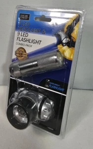 9 LED Flashlight & 7 LED Headlamp Combo Pack Super Bright Water Resistance -NIP - Picture 1 of 4