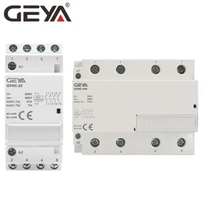 GEYA Modular AC Contactor 3/4P 16-100A 220V Automatic Household Contactor Rail - Picture 1 of 16