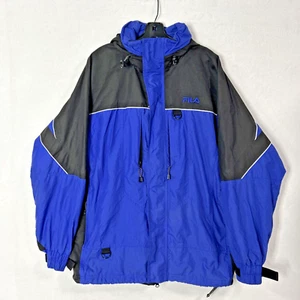 Vintage 90s Retro Fila Detachable Lined Heavy Ski Snow Jacket Coat Medium - Picture 1 of 9