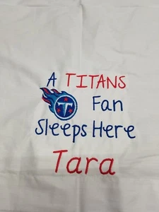Funda de almohada Tennessee Titans - Fan - Funda de almohada bordada de fútbol - ENVÍO GRATUITO - Imagen 1 de 1