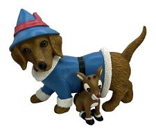 Hamilton Collection Happy Howl-idays Rudolph The Red Nose Reindeer Dachshund Dog
