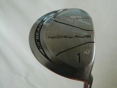 Nicklaus Air Bear 2 Golf Club Driver 10* #1 Beta Ti-Face Steel Shaft w/Cover - Image 1 of 4
