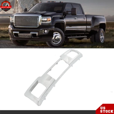 Chrome Front Bumper Skid Plate For 2015 2016 2017-2019 GMC Sierra 2500HD 3500HD - Image 1 of 4