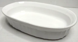 Corning Ware French White 475ml / 15 oz Oval Casserole / Pie Dish F-15-B no Lid - Picture 1 of 5