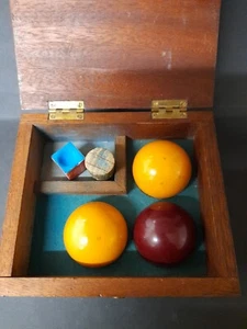 Antike Billardkugeln X 3 - Bild 1 von 7