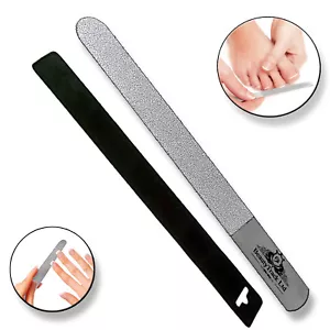 Large Metal Nail File - 8.0" Diamond Dusted Deb Coated Coarse Nail Buffer Filer - Picture 1 of 4