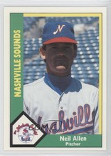 1990 CMC AAA Nashville Sounds Green Backs Neil Allen #23