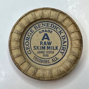 Milchflaschenkappe George Benedick Milchprodukte THEODORE ALABAMA ALA AL - Bild 1 von 7