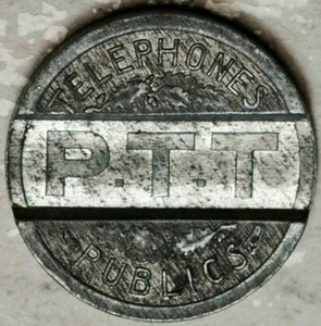 1937 FRANCE TELEPHONE TOKEN (P.T.T) UNC! - Picture 1 of 2