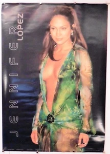 Jennifer Lopez Vintage Poster grün Blumen Kleid 24" x 34" Neu aus altem Lagerbestand (b97) - Bild 1 von 3