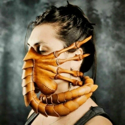 Scorpion Mask Party Prop Facehugger Toy Alien Deluxe Latex Face Cosplay Props - Image 1 of 4