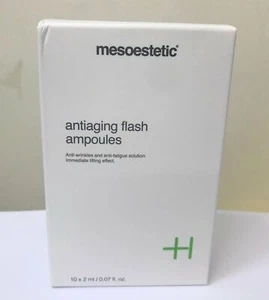 Ampollas Flash Antienvejecimiento Mesoestetic 10 x 2 ml Nuevas en Caja #da - Imagen 1 de 1