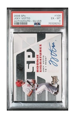 2008 SPX Silver Rookie Signatures Joey Votto RC #109 SP PSA Auto Autograph - Image 1 of 2