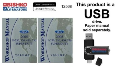Ford F250-F550 Super Duty Truck 2005 taller reparación manual unidad USB Foto 1 de 3