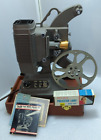 DEJUR Vintage 8mm Filmprojektor Modell 1000 Film FUNKTIONIERT mit Handbuch & Etui