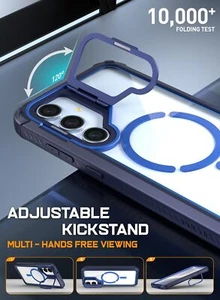 For Samsung Galaxy S24 Plus Case Poetic Built-in Screen Camera Stand Case Blue - Photo 1 sur 6