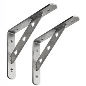 Heavy Duty Shelf BracketWelded BracketStainless Steel Solid Shelf BracketsShe... - Picture 1 of 9