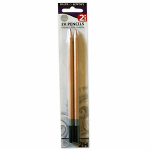 Daler Rowney Simply 2H Graphite Drawing & Sketching Pencils (Pack of 2)