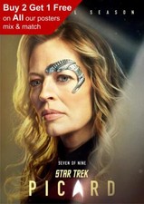 Star Trek Picard Seven Of Nine 2023 TV Series Poster A5 A4 A3 A2 A1