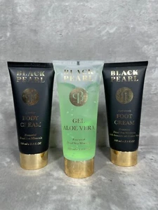 Black Pearl Essential Black Sea Minerals Body & Foot Cream Aloe Vera Gel New - Picture 1 of 6
