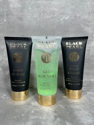 Крем для тела и ног Black Pearl Essential Black Sea Minerals гель алоэ вера новый - Изображение 1 из 4