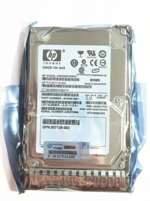 New HP 652564-B21 653955-001 300GB 10K 2.5" SAS 6G DUAL PORT SC HDD Hard Drive - Image 1 of 4