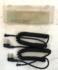 Vintage Bogen Prontor Compur PC Coiled Cord Germany Made (Lot of 2) & Case