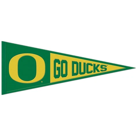 Oregon Ducks Wool Pennant - 12"x32" GO Ducks Cover