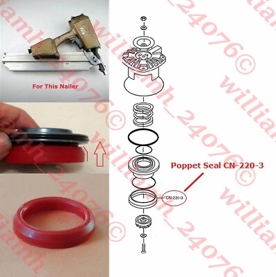 Duo-Fast Part CN-220-3 Poppet Seal for CN-350 CN325