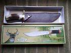 Whitetail Cutlery Bowie Knife 141/4 In,Leather Sheath,Richard Childress