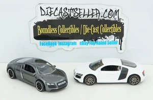 MATCHBOX LOT AUDI R8 GREY 2020 MBX CITY WHITE 2023 MBX EUROPEAN HIGHWAYS DIORAMA - Picture 1 of 2