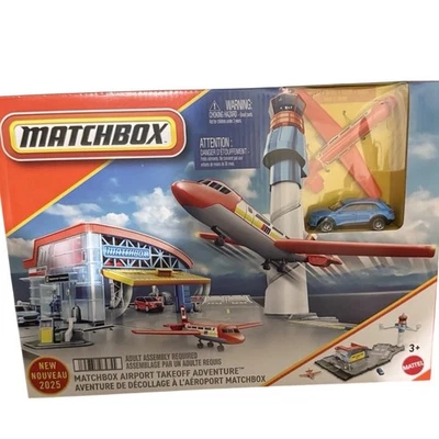 Matchbox Airport Takeoff Adventure Playset New 2025 Mattel Kids Toy Holiday Gift - Image 1 of 4