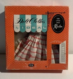 1950s LMR (Little Miss Revlon) Outfit - #9131 Cotton Pink Striped Dress in Box - Picture 1 of 10