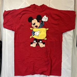 Vintage Walt Disney Mickey Goofy One Size Oversize Schlaf T-Shirt Made in USA - Bild 1 von 6