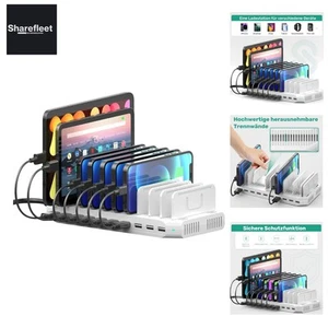 Station de Charge USB 60W 10 Ports pour Plusieurs Appareils, Téléphone Tablette Station de Charge Mu... - Photo 1/10