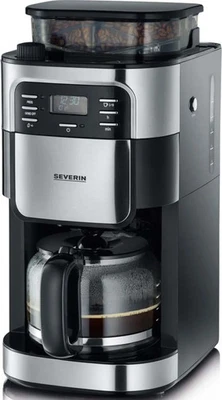 SEVERIN Kaffeemaschine mit Mahlwerk 10 Tassen Edelstahl KA 4810 1000W - Bild 1 von 4