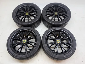 ORIGINAL LOTUS EXIGE Y SPOKE S2 SATIN BLACK ALUFELGEN YOKOHAMA AD08 REIFEN SATZ - Bild 1 von 21