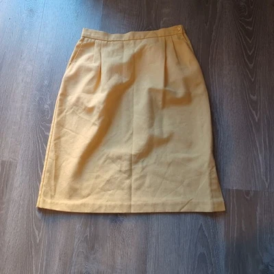 De Colección Joyce Ropa Deportiva Amarillo Lápiz Falda Recta Plisados Talla 13/14 Hecha en EE. UU. Foto 1 de 4